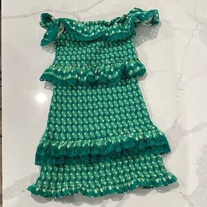 Tularosa Teri mini Dress in Kelly Green